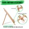 14" Medium Tabletop Display Easel - Beechwood Artist A-Frame Display Stand, Wooden Easel for Painting, Canvas Stand, (Pack of 6) Classrooms Events Photo Picture Sign Holder